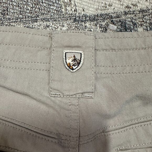 Kuhl Outdoor Hiking Pants Womens 2 Regular Beige Cargo Pockets Drawstring 28x32 - Picture 12 of 13